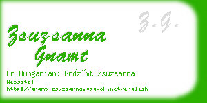 zsuzsanna gnamt business card